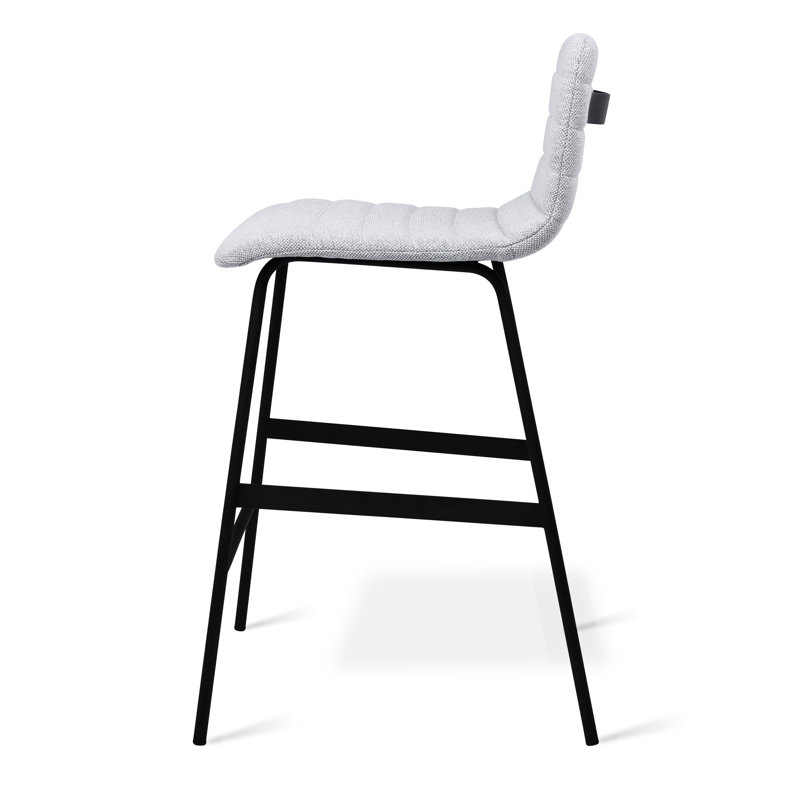 Lecture Upholstered Counter Stool, Pixel Shale