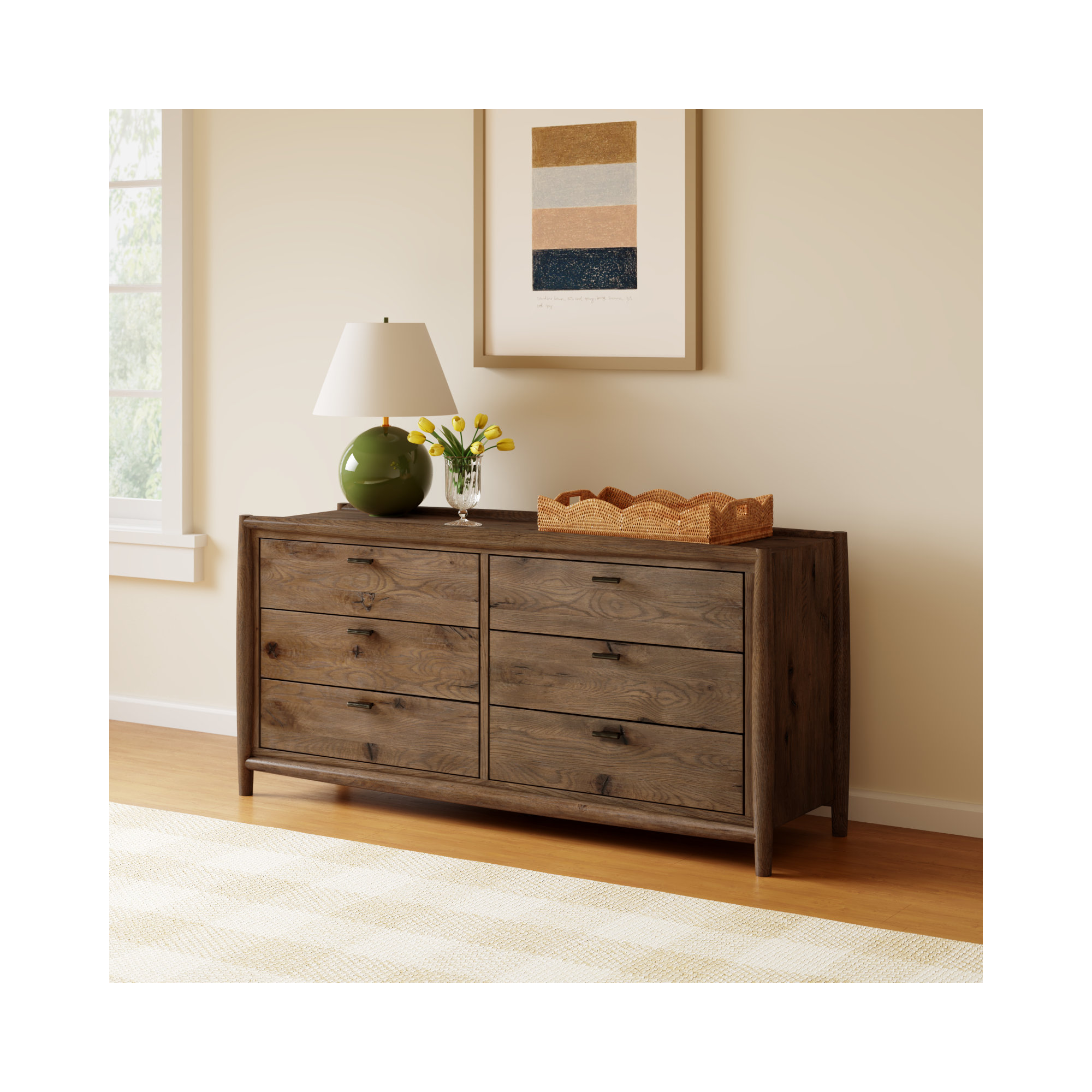 Cayenne 6 - Drawer Dresser, Brown