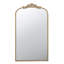 Miroir arqué 24 po x 42 po orné d'un décor baroque pour salle de bain
