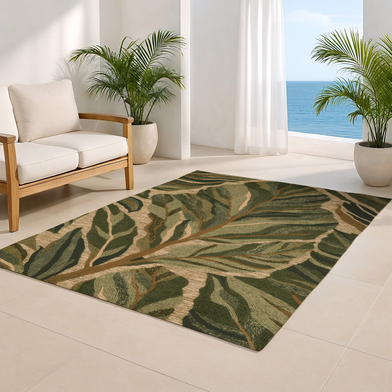 Tapis d'intérieur et d'extérieur brun Nature, Rectangulaire 8 pi x 10 pi