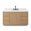 Everett Single Wide Vanity-Satin Light Wash Oak-529363287