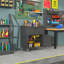 Armoire à outils en métal robuste et durable pour le garage avec roues - Armoire de rangement mobile robuste