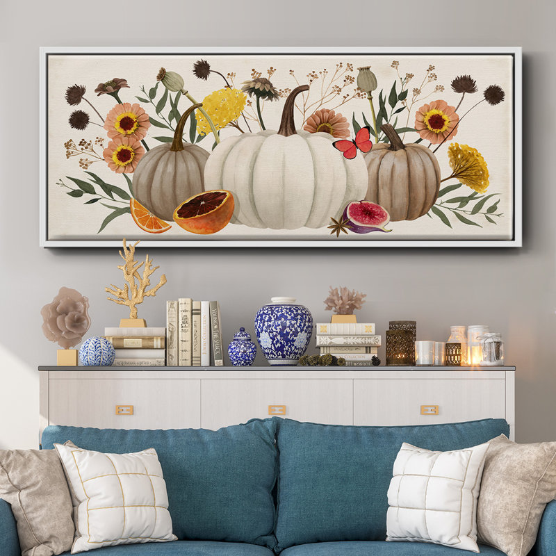 Harvest Time- Framed Canvas, 20" H x 50" W