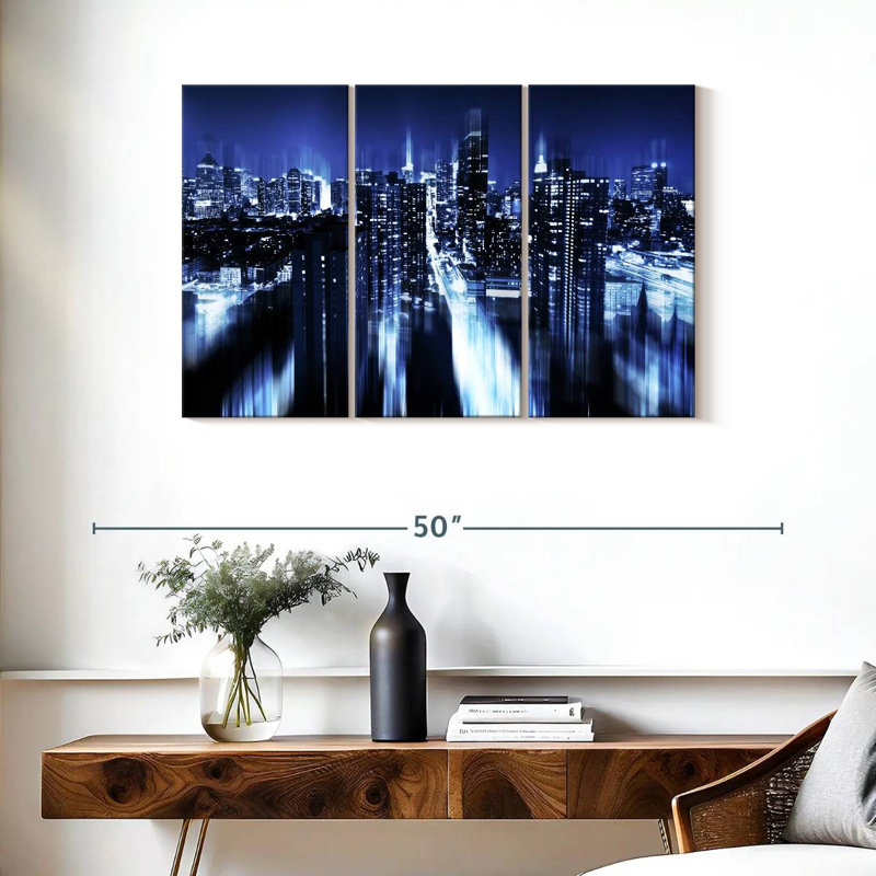 Rorry Blue Night Manhattan, 24" H x 38" W