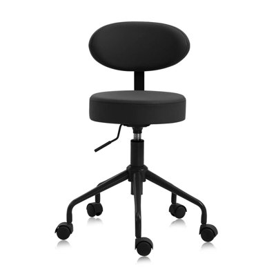 Backed Adjustable Height Ergonomic Stool