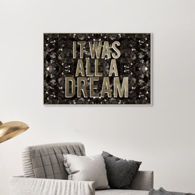 " It Was All a Dream Champagne " Graphic Art Print