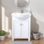 Ensemble de meuble-lavabo simple blanc 24 po