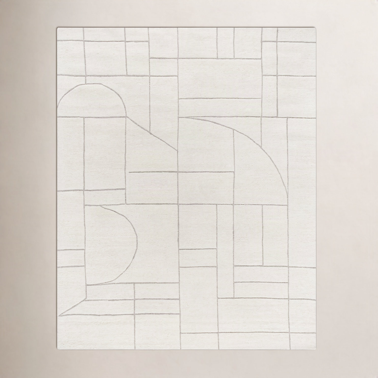 Lorette Hand-Tufted Geometric Rug, Rectangle 2' x 3'