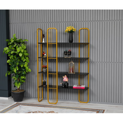 Baugus 180cm H x 125cm W Standard Bookcase