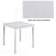 Table carrée à hauteur de comptoir pour 4 personnes
