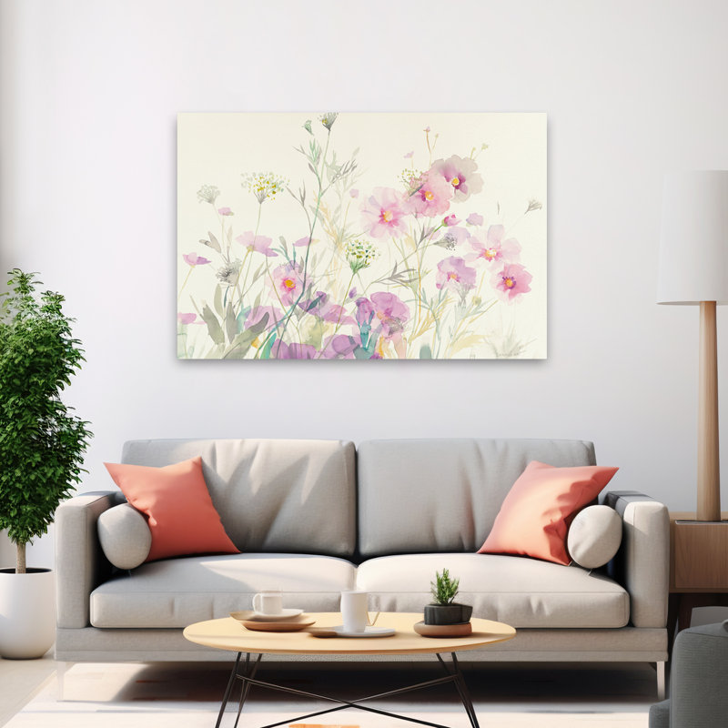 Cosmos et fleurs Queen Annes, dentelle et art cosmos, H 40 po x l 60 po