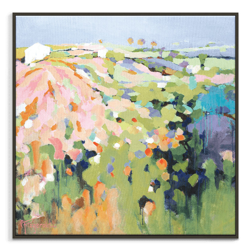 Magnifique by Catherine Fitzgerald - Painting, Black Framed Canvas, 76cm H x 76cm W x 5cm D