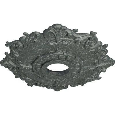 Endurathane Richmond Ceiling Medallion, 18"OD x 1 3/8"P (Fits Canopies up to 2 5/8"), Hand-Painted Spartan Stone Finish