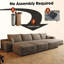 Luxueux canapé-lit modulaire pour le salon sans assemblage requis-1145870765