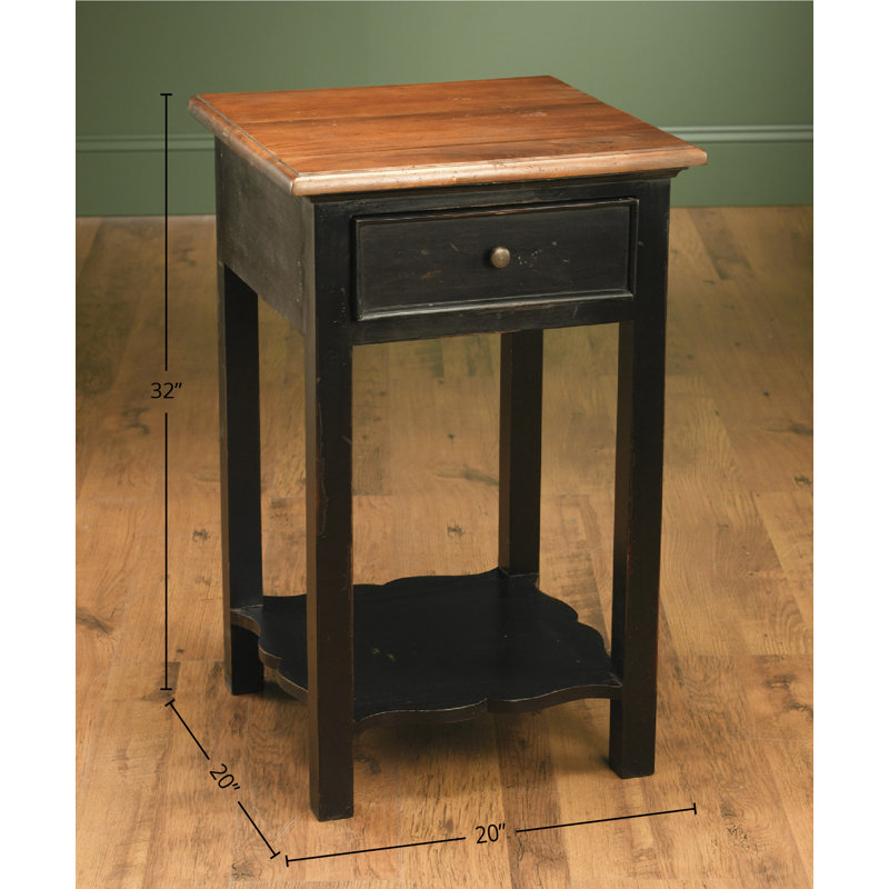 Lynda End Table, Black