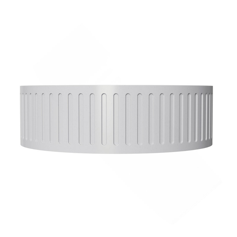 Lavabo de salle de bain rond 15 po
