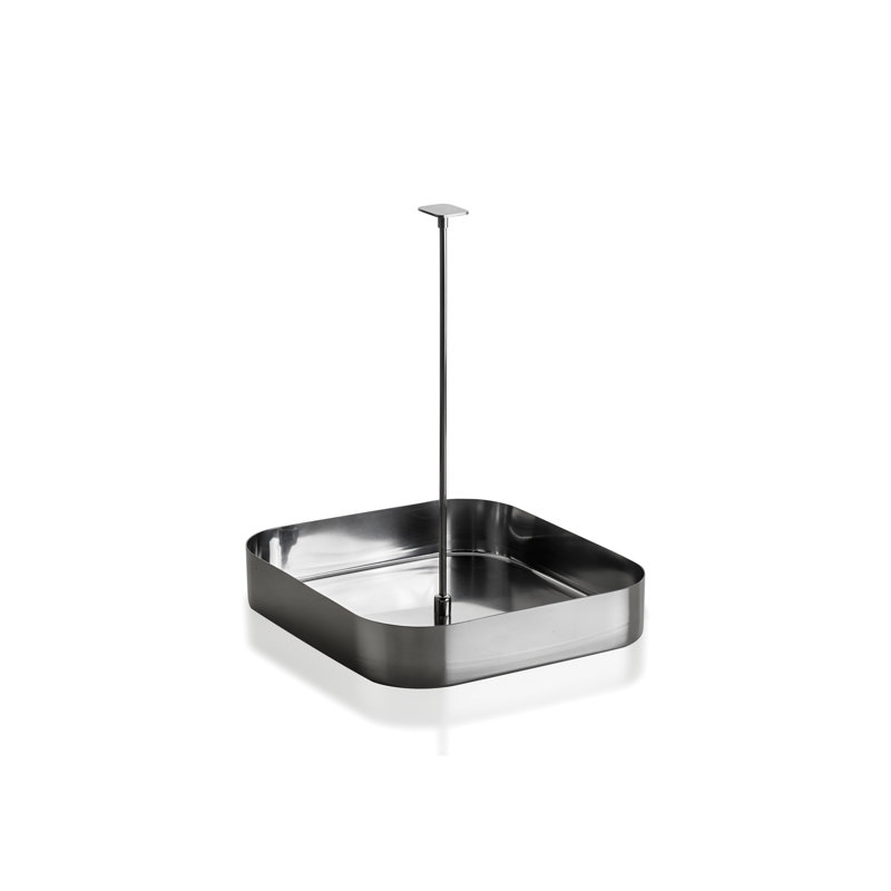 Panier carré en acier inoxydable, H 8,4646 po x l 5,9055 po x P 5,9055 po