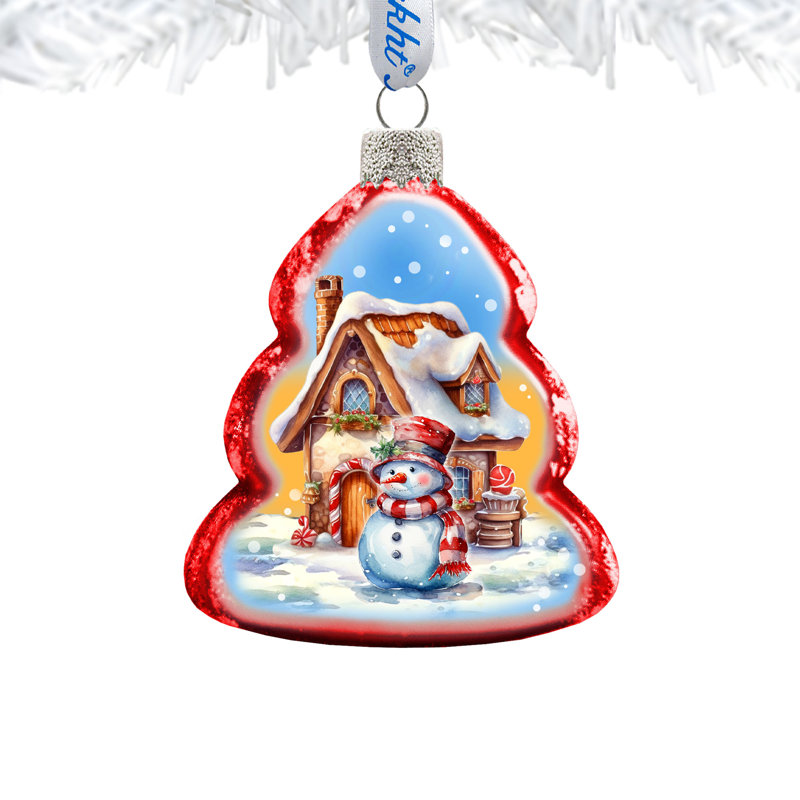 4'' Glass Hanging Figurine Ornament
