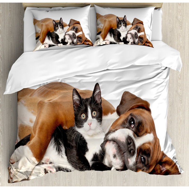 Ensemble de housse de couette pour chat et chien, Très grand