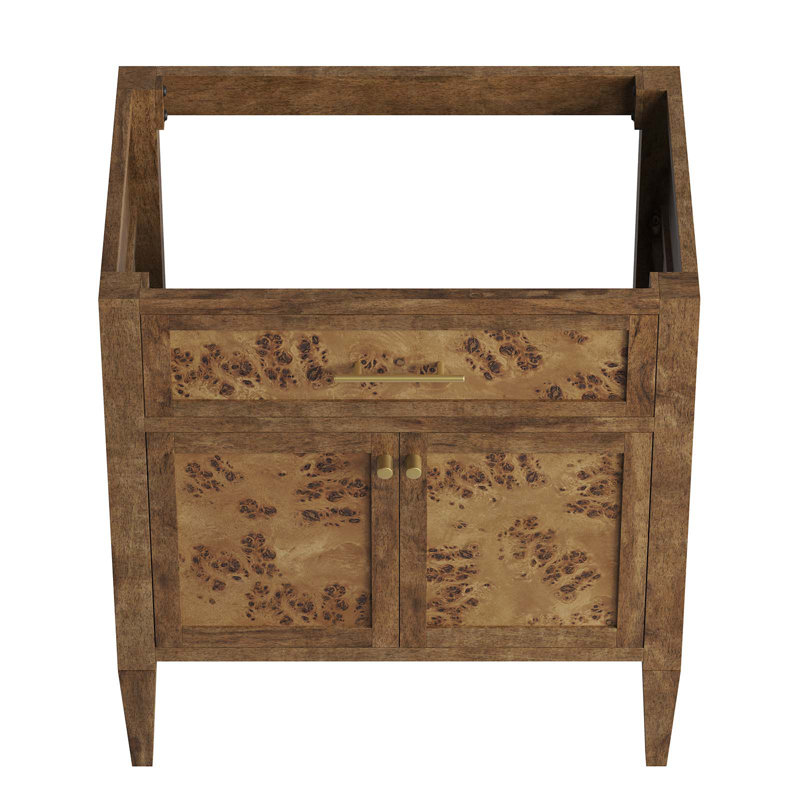 Base de meuble-lavabo simple 29 po Modway Elysian seulement, Brun