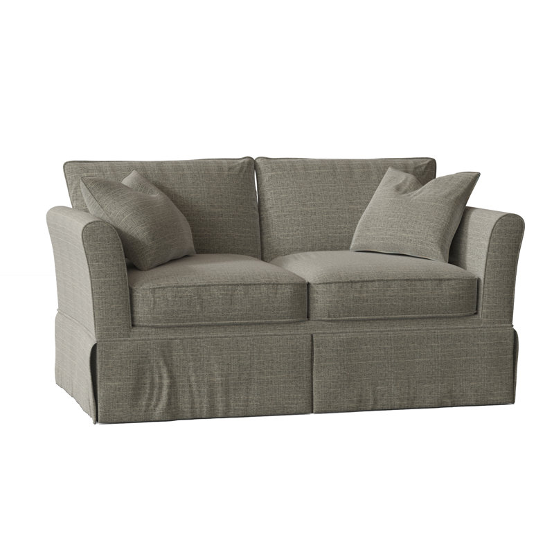 Shelby Upholstered 60'' Sofa, Turbo Ash Basketweave