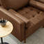 Fauteuil rembourré en cuir Vegan-105698015