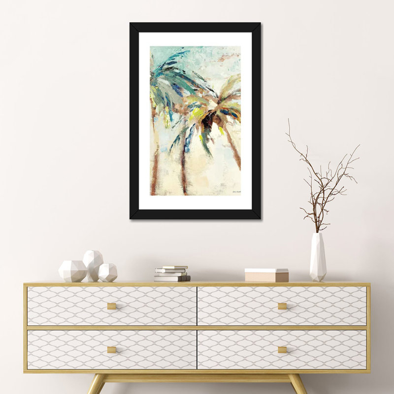 «Bright Island Morning I» par Lanie Loreth - reproduction d'art, H 24 po x l 16 po x P 1 po, Papier noir, Blanc