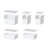Just it Container 2 Wide Shallow with Lid, 1 Wide Deep with Lid, 2 Slim Deep with Lid