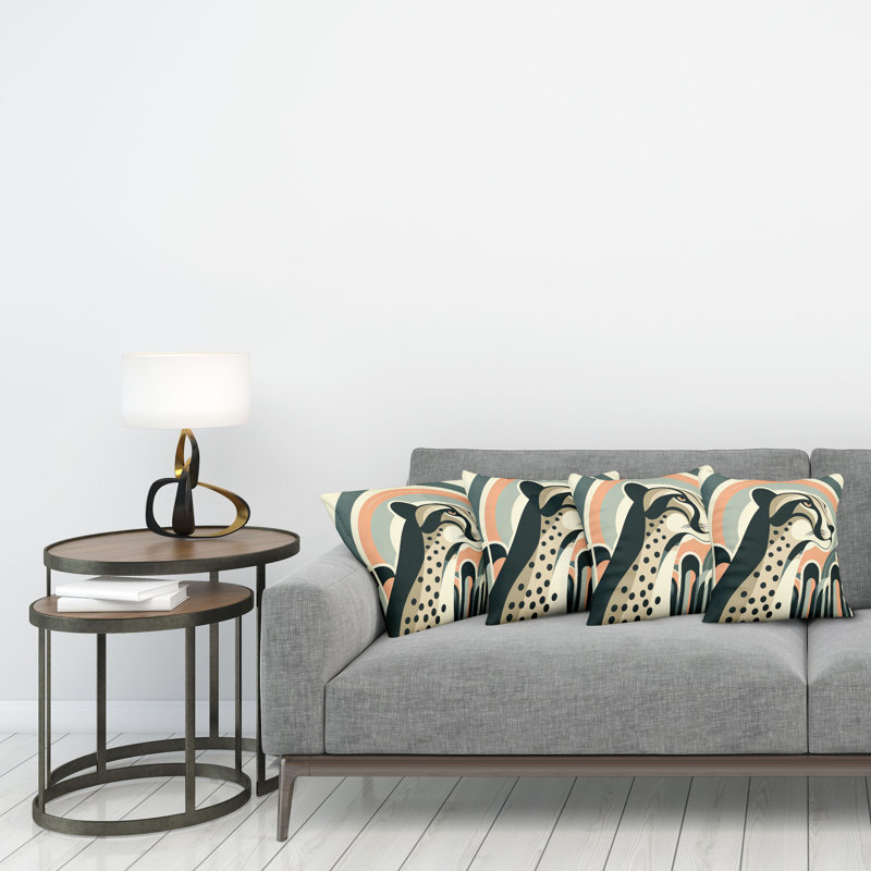 Fabric Reversible Throw Pillow, 16"H x 16"W