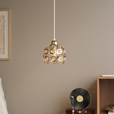 1 - Light Natural Dome Pendant