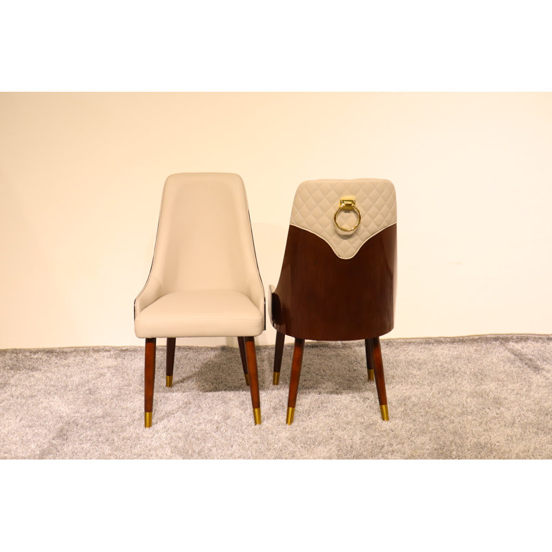 Vogue Lux Beige Dining Chair, Gray