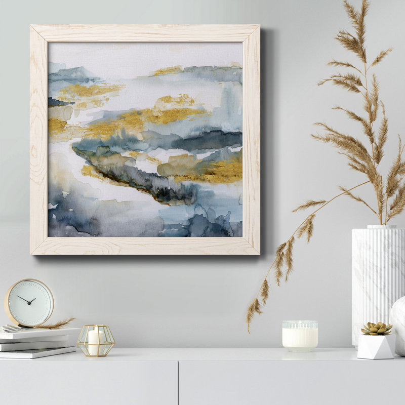 Waterway I-Premium, toile encadrée - prête à être accrochée, H 17 po x l 17 po x P 1,5 po, Cadre blanc