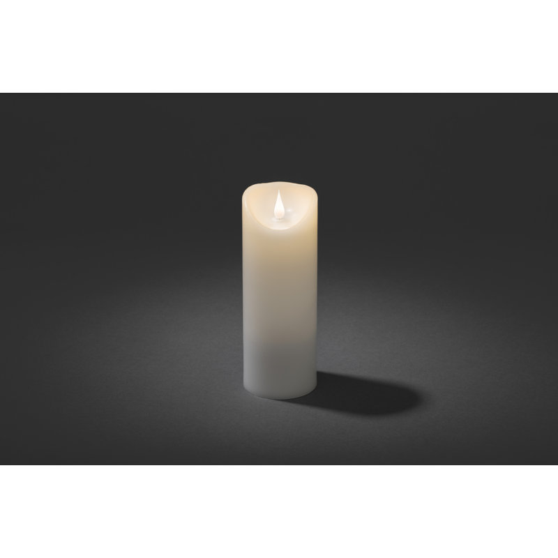 3D Flame Real Wax Battery Candle, 20.5cm H x 7.5cm W x 7.5cm D