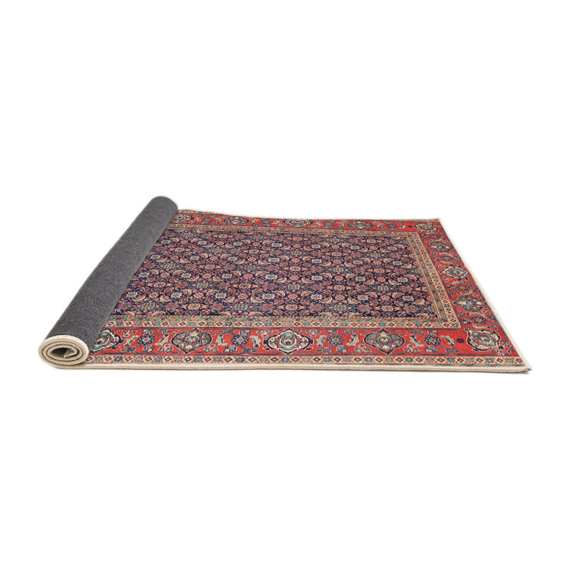 Tapis rouge à motif sud-ouest, Rond 5 pi