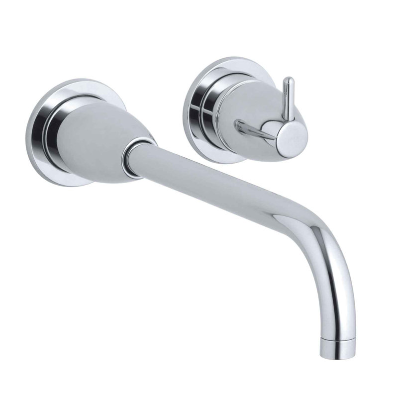 Robinet de salle de bain mural Falling Water, Chrome poli