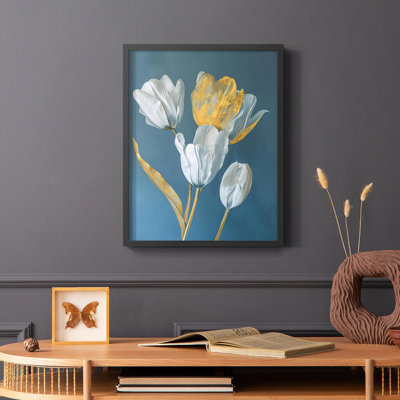 Série FLORAL CIX - reproduction encadrée de qualité supérieure - prête à être accrochée - aucun clou requis