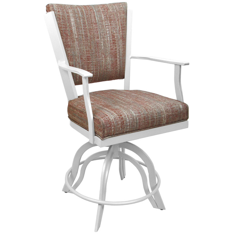 Tabourets de comptoir en métal Custom, Blanc, Watusi garance, Tabouret de comptoir (siège d'une hauteur de 26 p