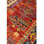 Tapis rouge / rouille / denim unique 4 pi 1 po x 6 pi Timani