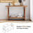 47.2" Rectangle Solid Wood Veneer Console Table with Open Storage-1096824293