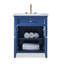 Louvered 30'' W Single Vanity
