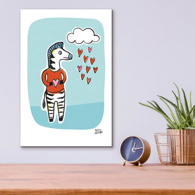 «Wild About You Zebra» par Melissa Averinos, art mural en verre acrylique