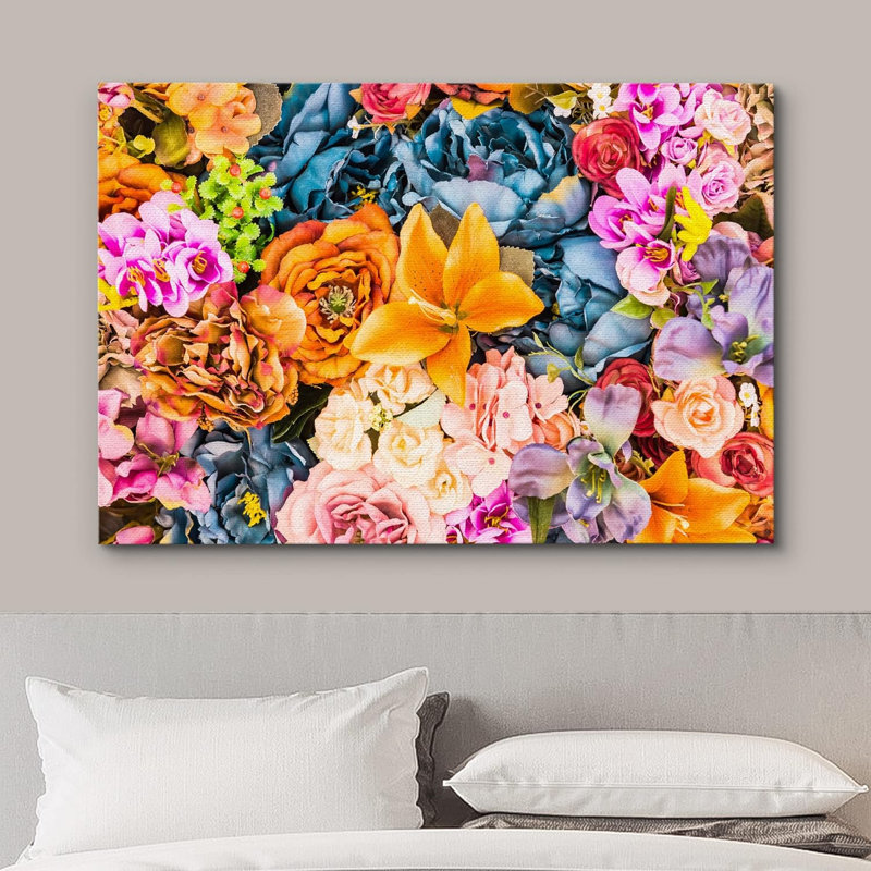 Flower Blossom " Rainbow Neon Desert Succulent Flowers Floral Photography Botanical Zen Rustic Colourful Decor "
