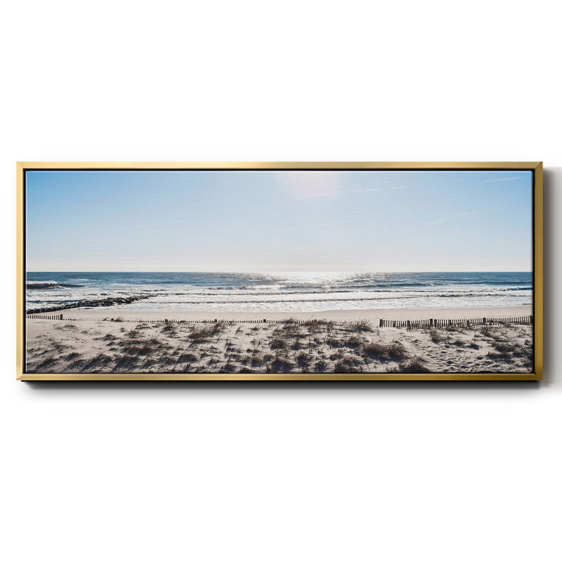 Sunday Surf- Framed Canvas, 24" H x 60" W