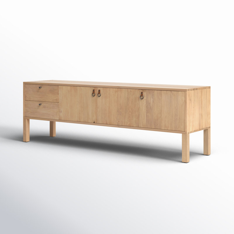 Isador Media Console, Dry Wash Poplar