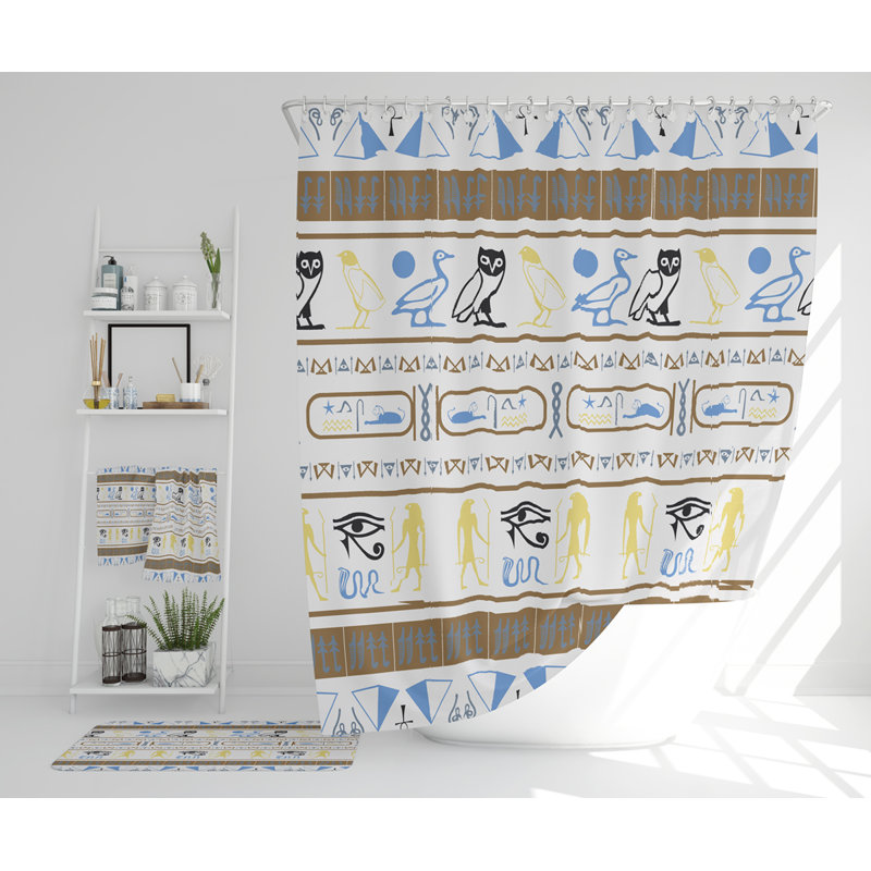Nassir Polyester Shower Curtain Set