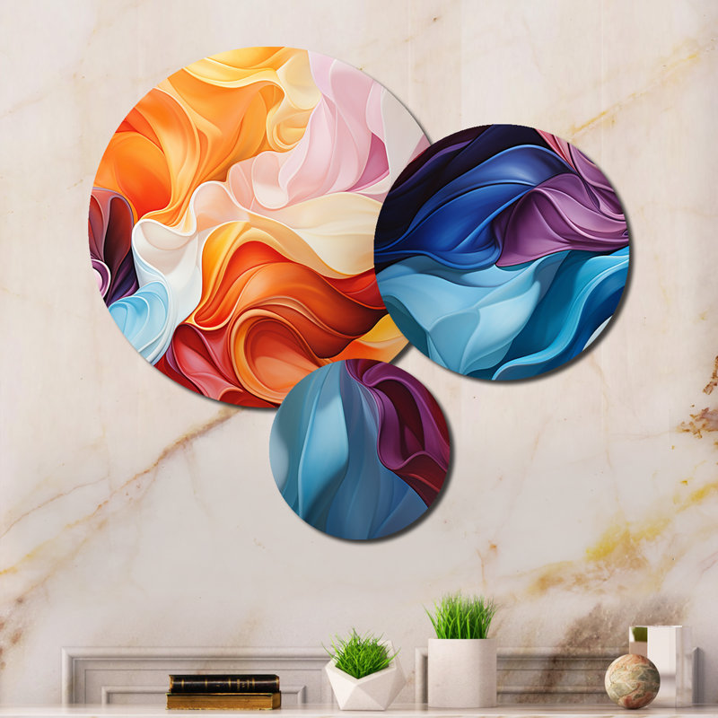 Abstract Wall Decor on Metal