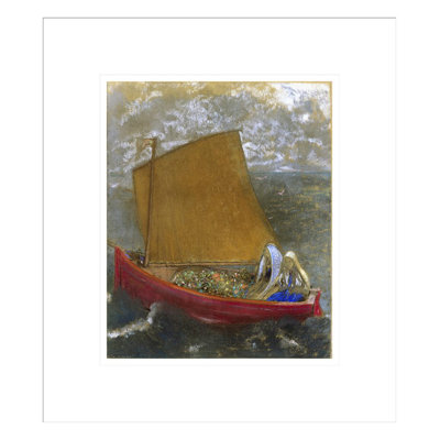 La Voile Jaune (The Yellow Sail) by Odilon Redon -Framed Giclee Print
