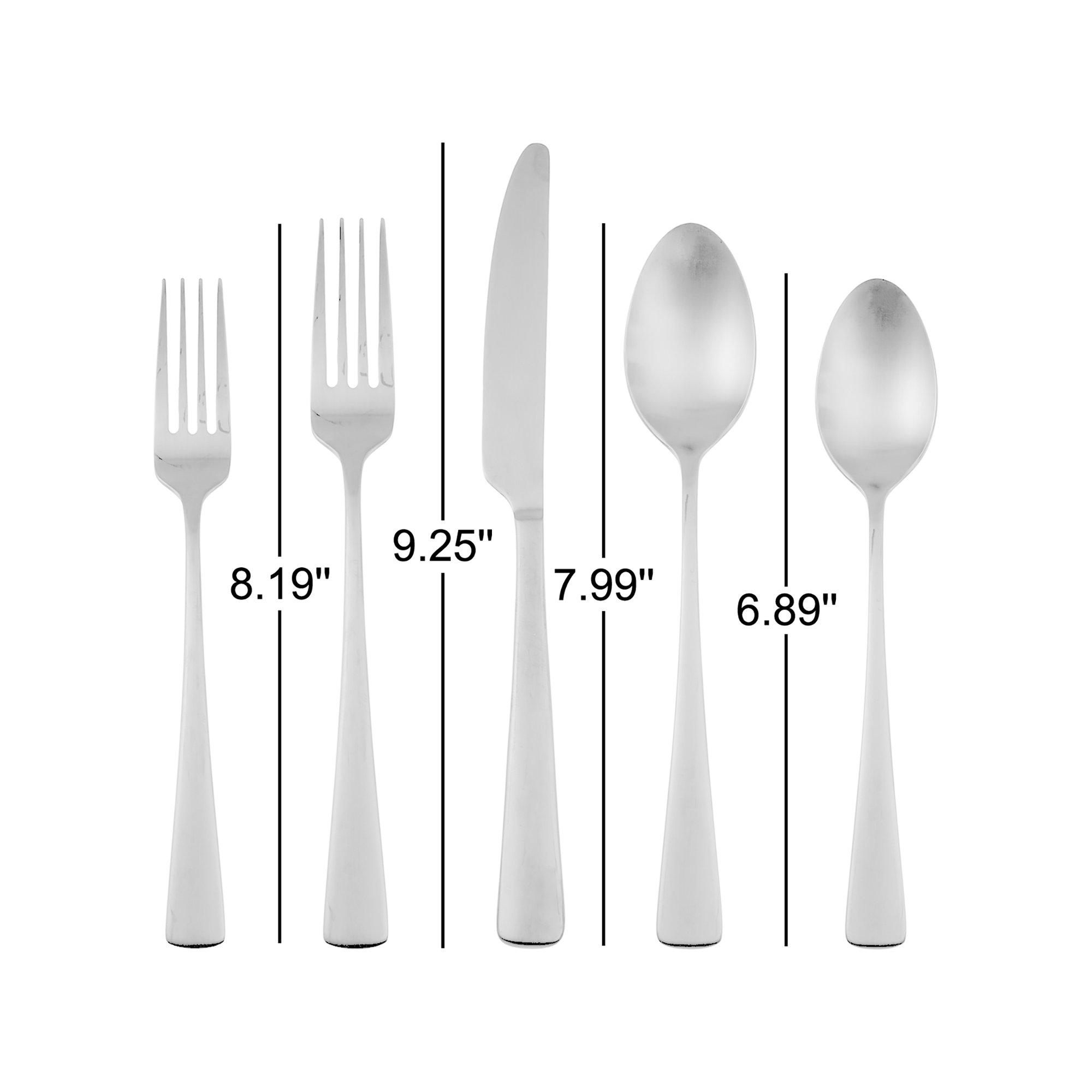 Elmire 20-Piece Flatware Set, Champagne Satin