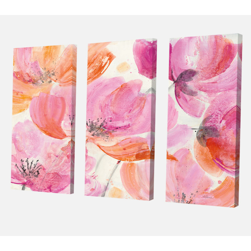 « shabby fleur iii », reproduction d’image multi-pièces sur toile, H 40 po x l 60 po x P 1 po