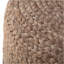 Pouf rond Lydia - bleu marine / naturel